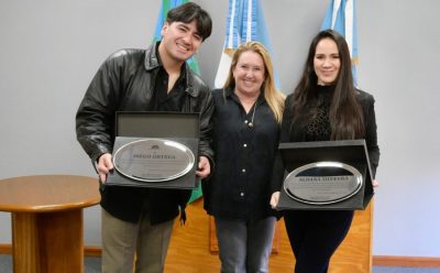 RECONOCIMIENTO A LA PAREJA DE TANGO CAMPEONA DEL MUNDO Y ORIUNDA DEL MUNICIPIO