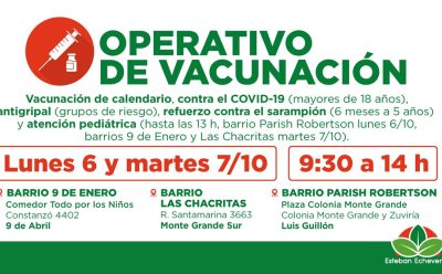 NUEVOS OPERATIVOS TERRITORIALES DE VACUNACIÓN GRATUITA EN EL DISTRITO