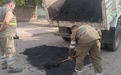 MONTE GRANDE: AVANZAN LOS TRABAJOS DE BACHEO