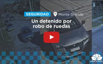 CON EL APOYO DEL COM, UN HOMBRE FUE DETENIDO POR ROBO DE RUEDAS EN MONTE GRANDE