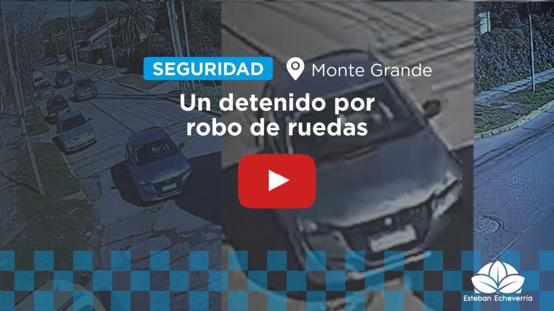 CON EL APOYO DEL COM, UN HOMBRE FUE DETENIDO POR ROBO DE RUEDAS EN MONTE GRANDE