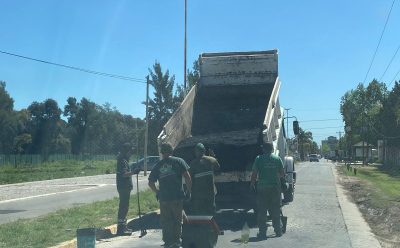 NUEVAS OBRAS DE BACHEO EN LA LOCALIDAD DE CANNING