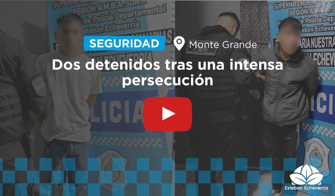 CON APOYO DEL COM, DOS PERSONAS FUERON DETENIDAS POR CIRCULAR EN UNA MOTO CON PEDIDO DE SECUESTRO