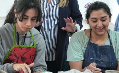 MAGUI GRAY VISITÓ TRES SEDES DE LA ESCUELA MUNICIPAL DE ARTES Y OFICIOS