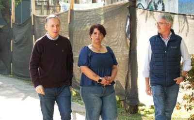 FERNANDO GRAY SUPERVISÓ LAS OBRAS EN LA ESCUELA SECUNDARIA Nº 18 DE MONTE GRANDE