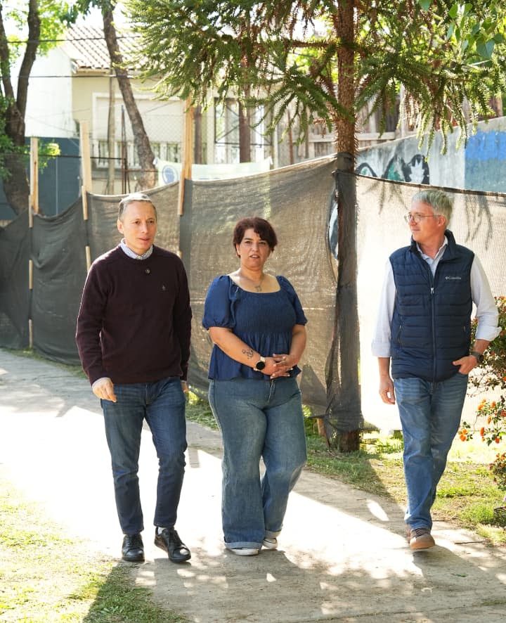 FERNANDO GRAY SUPERVISÓ LAS OBRAS EN LA ESCUELA SECUNDARIA Nº 18 DE MONTE GRANDE