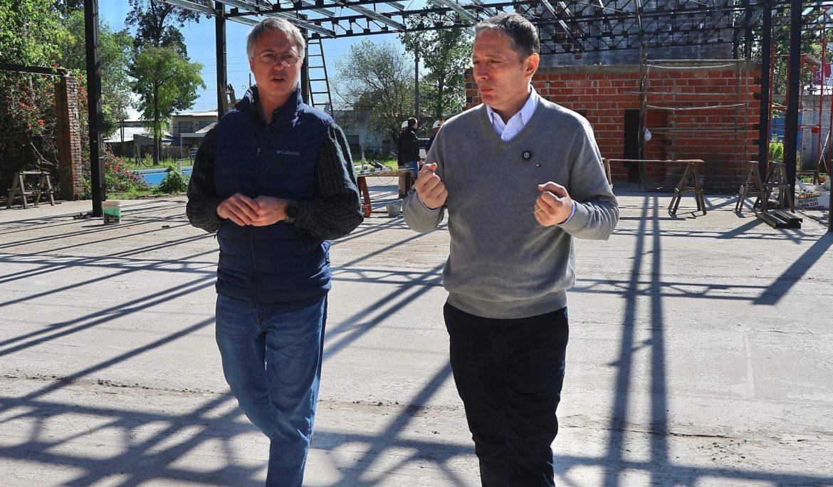 FERNANDO GRAY SUPERVISÓ LAS OBRAS EN EL POLO EDUCATIVO DE MONTE GRANDE