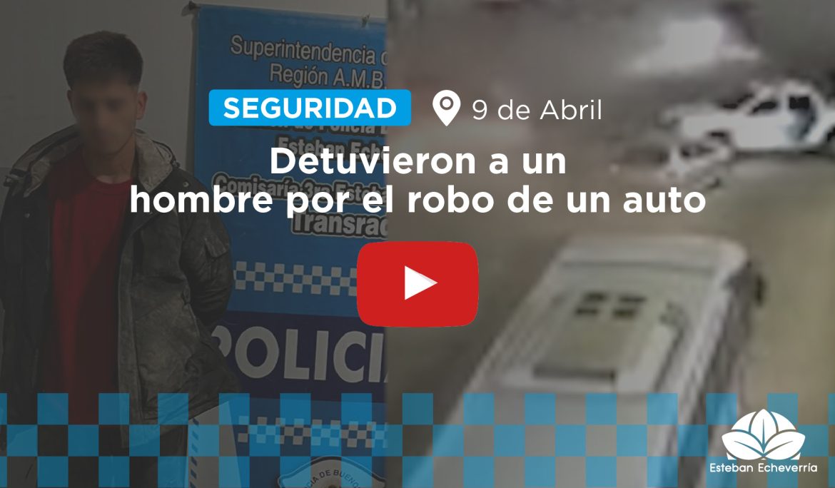 UN DETENIDO TRAS UNA PERSECUCIÓN POR EL ROBO DE UN VEHÍCULO
