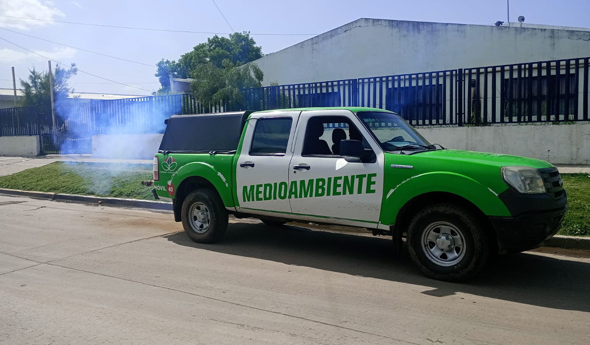 EL MUNICIPIO AVANZA CON LAS TAREAS DE FUMIGACIÓN EN EL DISTRITO