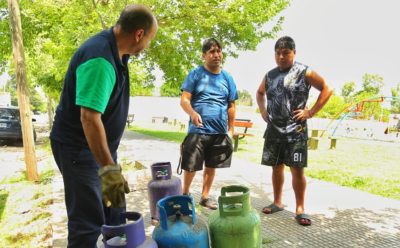 NUEVO OPERATIVO DE RECARGA DE GARRAFAS EN 9 DE ABRIL
