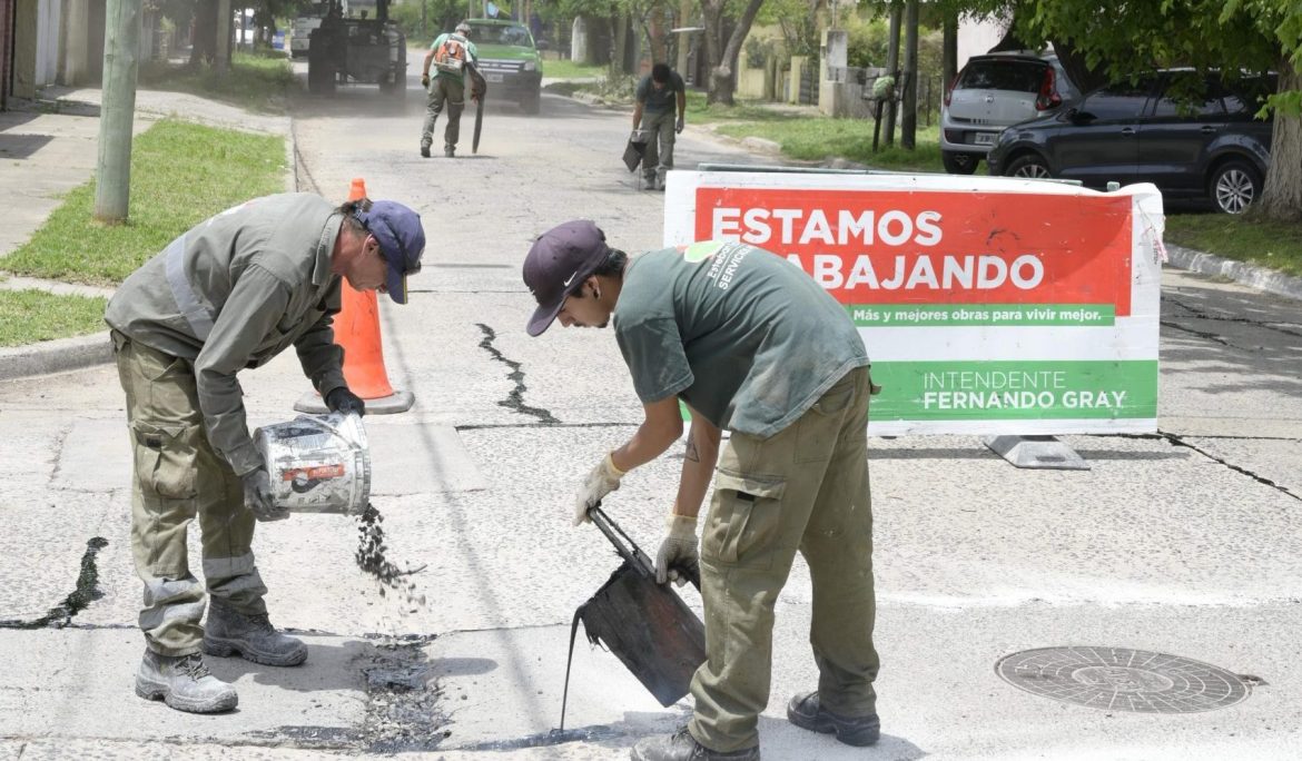 MONTE GRANDE: AVANZAN LOS TRABAJOS DE TOMADO DE JUNTAS
