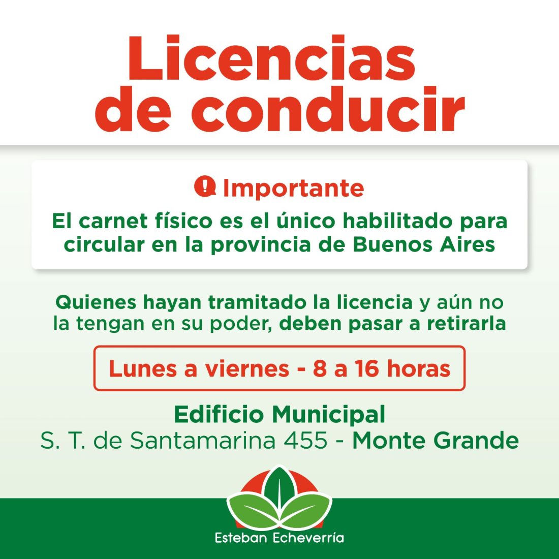 LICENCIAS DE CONDUCIR: EL CARNET FÍSICO ES OBLIGATORIO PARA CIRCULAR EN LA PROVINCIA DE BUENOS AIRES