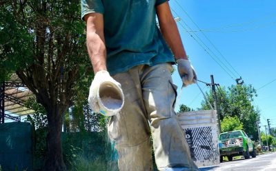 MONTE GRANDE: CONTINÚAN LOS TRABAJOS DE TOMADO DE JUNTAS