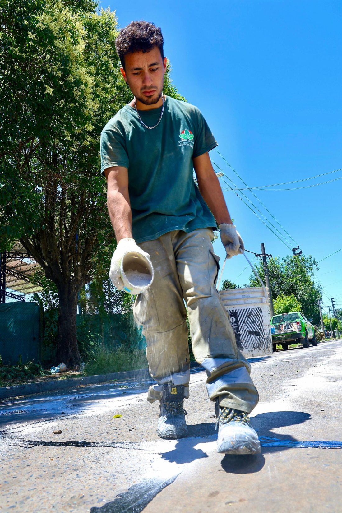 MONTE GRANDE: CONTINÚAN LOS TRABAJOS DE TOMADO DE JUNTAS