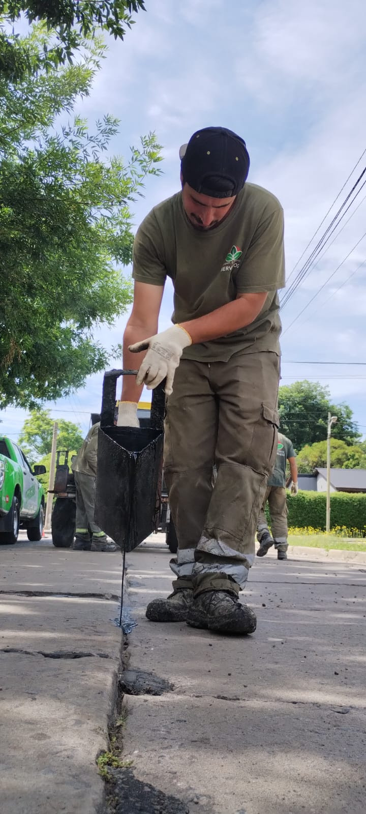 TAREAS DE TOMADO DE JUNTAS EN CALLES DE MONTE GRANDE
