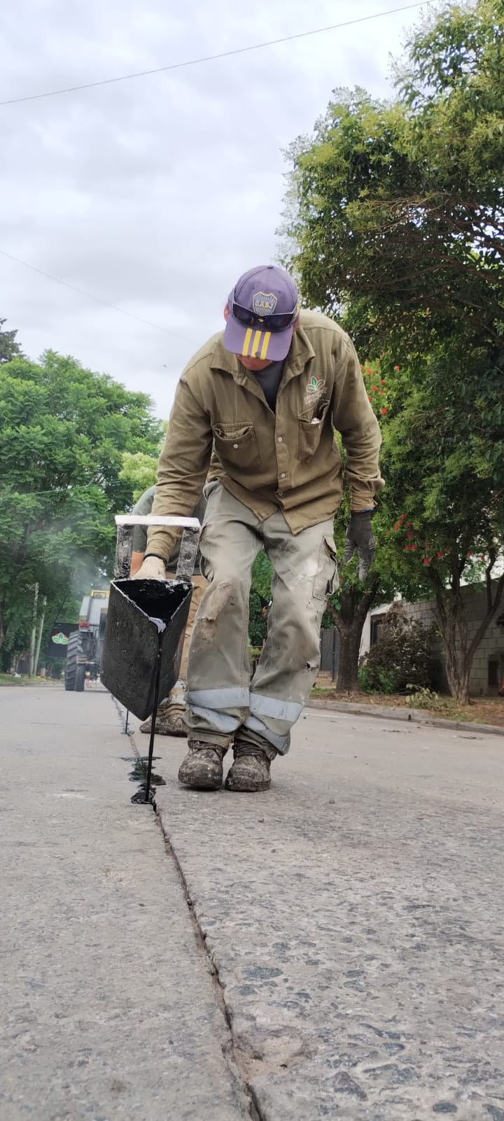 MONTE GRANDE: AVANZAN LOS TRABAJOS DE TOMADO DE JUNTAS 