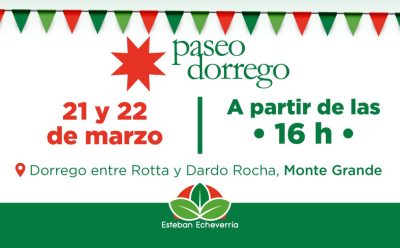 NUEVA EDICIÓN DE PASEO DORREGO CON FERIA GASTRONÓMICA, EMPRENDIMIENTOS Y ESPECTÁCULOS