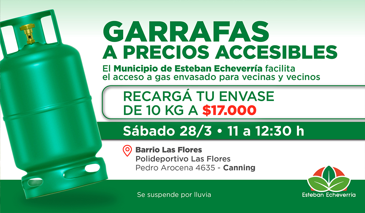 CANNING: NUEVO OPERATIVO MUNICIPAL DE RECARGA DE GARRAFAS A PRECIO ACCESIBLE