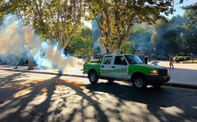CONTINÚAN LOS OPERATIVOS DE FUMIGACIÓN EN TODO EL DISTRITO