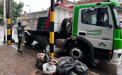 EL MUNICIPIO REALIZÓ TAREAS DE LIMPIEZA Y DESOBSTRUCCIÓN POR LA INTENSA LLUVIA