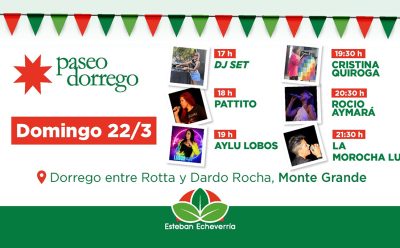 SEGUNDA JORNADA DE PASEO DORREGO CON ARTISTAS Y EMPRENDIMIENTOS LOCALES