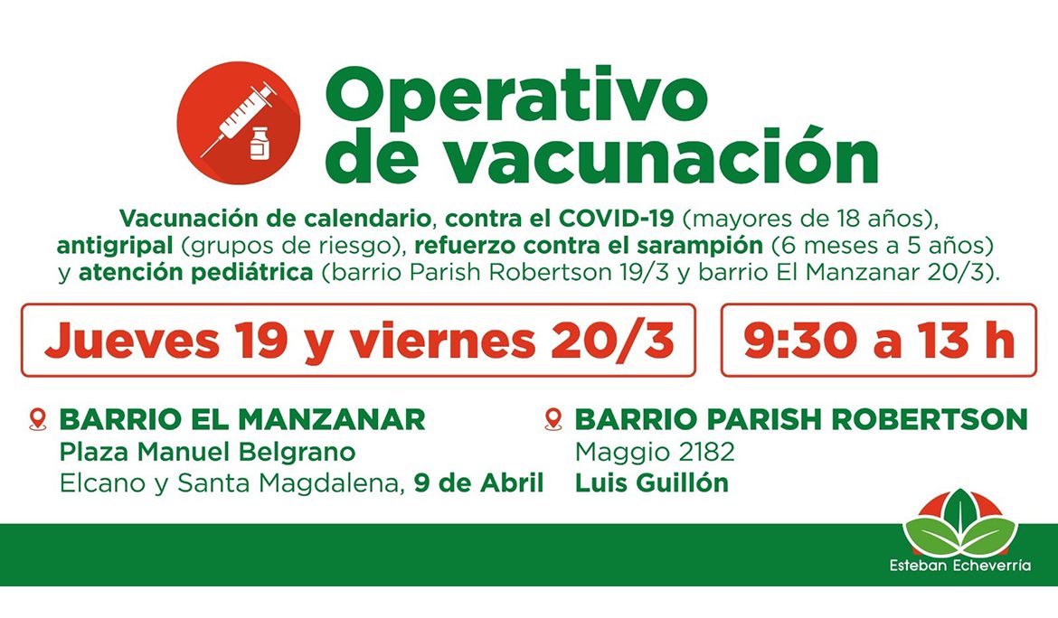 OPERATIVOS TERRITORIALES DE VACUNACIÓN GRATUITA EN EL DISTRITO