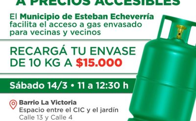 MONTE GRANDE SUR: NUEVO OPERATIVO DE RECARGA DE GARRAFAS A PRECIO ACCESIBLE