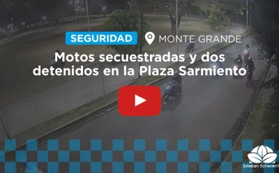 MONTE GRANDE: INTERVENCIÓN POLICIAL EN LA PLAZA SARMIENTO TRAS DISTURBIOS DETECTADOS POR EL COM