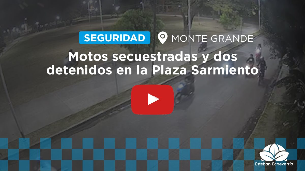 MONTE GRANDE: INTERVENCIÓN POLICIAL EN LA PLAZA SARMIENTO TRAS DISTURBIOS DETECTADOS POR EL COM