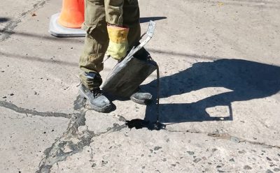MONTE GRANDE: CONTINÚAN LAS TAREAS DE TOMADO DE JUNTAS