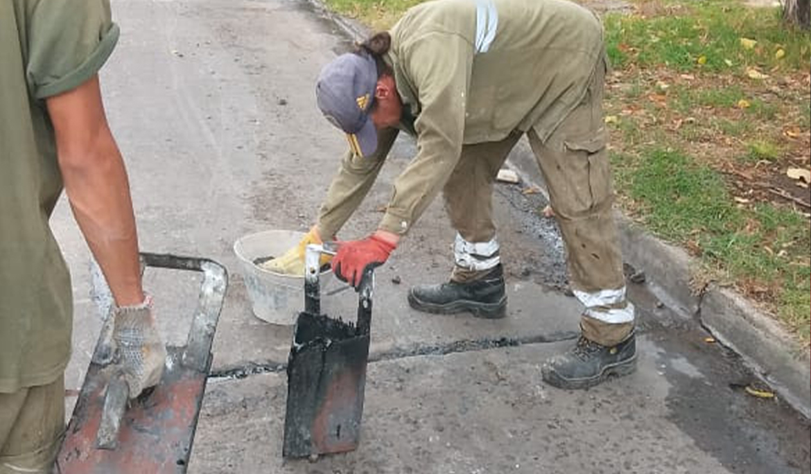 MONTE GRANDE: NUEVOS TRABAJOS DE TOMADO DE JUNTAS