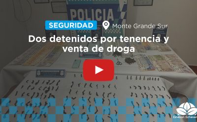MONTE GRANDE SUR: DESARTICULAN PUNTO DE VENTA DE DROGAS Y DETIENEN A DOS HOMBRES