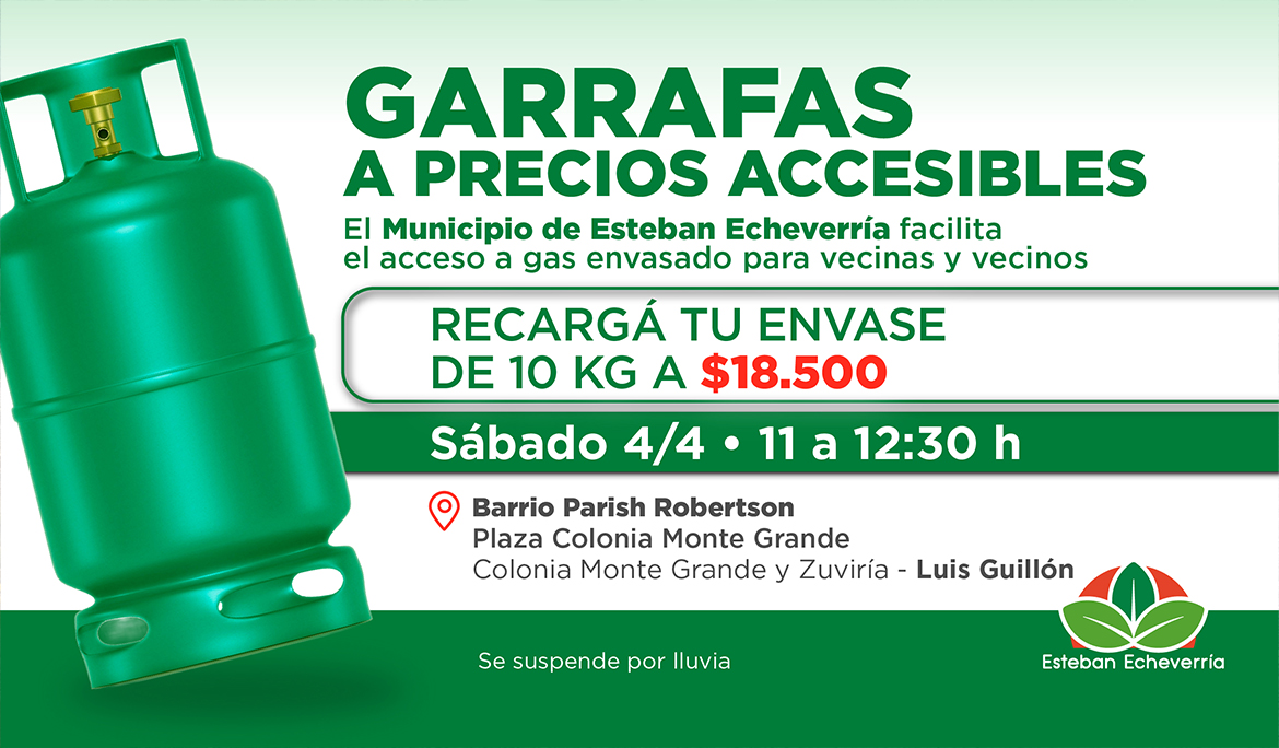 OPERATIVO DE RECARGA DE GARRAFAS EN LUIS GUILLÓN