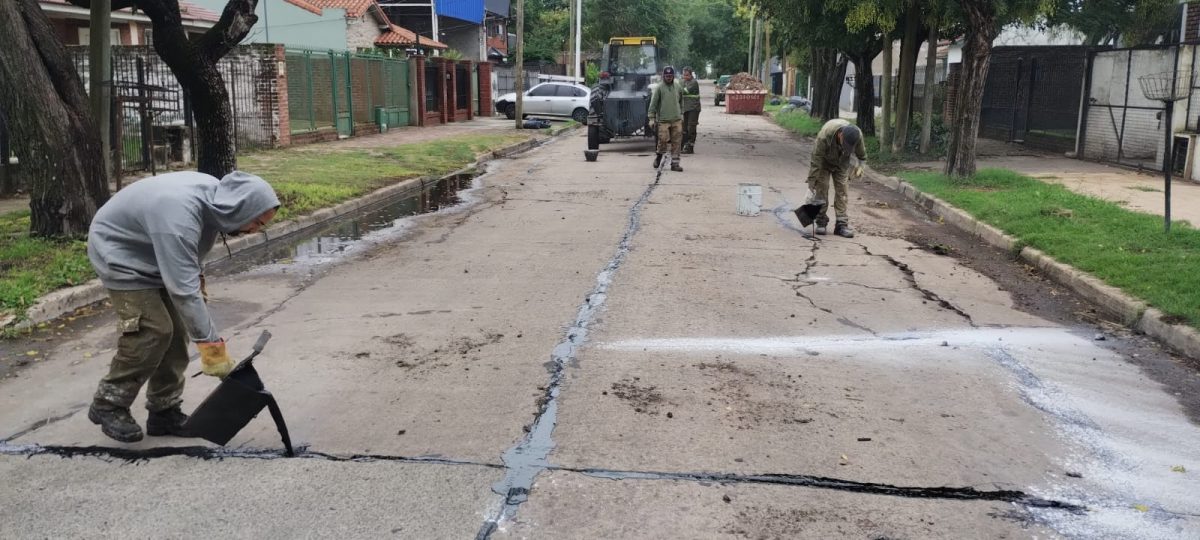 CONTINÚAN LAS TAREAS DE TOMADO DE JUNTAS EN MONTE GRANDE
