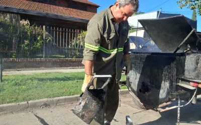 AVANZAN LOS TRABAJOS DE TOMADO DE JUNTAS EN LUIS GUILLÓN
