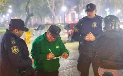 EL MUNICIPIO JUNTO CON LA POLICÍA BONAERENSE REALIZARON OPERATIVOS DE SEGURIDAD EN PLAZAS DE MONTE GRANDE