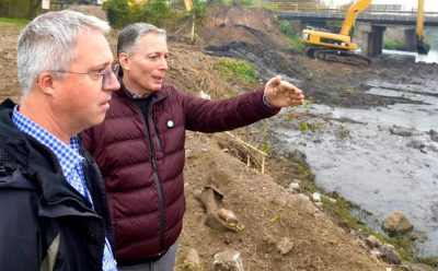 FERNANDO GRAY SUPERVISÓ LAS OBRAS DE SANEAMIENTO EN EL RÍO MATANZA RIACHUELO