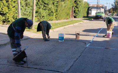 CONTINÚAN LAS TAREAS DE TOMADO DE JUNTAS EN MONTE GRANDE