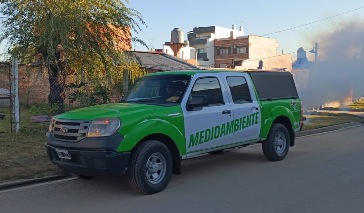 AVANZAN LAS TAREAS DE FUMIGACIÓN EN ESTEBAN ECHEVERRÍA