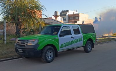AVANZAN LAS TAREAS DE FUMIGACIÓN EN ESTEBAN ECHEVERRÍA