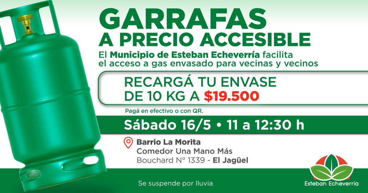 EL JAGÜEL: NUEVO OPERATIVO DE RECARGA DE GARRAFAS A PRECIOS ACCESIBLES