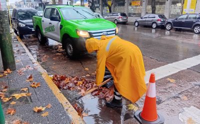EL MUNICIPIO REALIZA TAREAS DE LIMPIEZA Y SANEAMIENTO ANTE LAS INTENSAS LLUVIAS