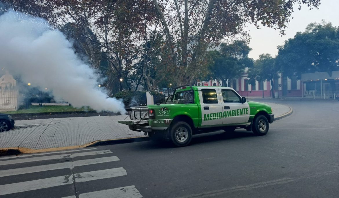 CONTINÚAN LAS TAREAS DE FUMIGACIÓN EN ESTEBAN ECHEVERRÍA