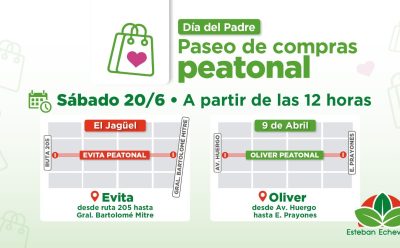 POR EL DÍA DEL PADRE, LOS CENTROS COMERCIALES DE 9 DE ABRIL Y EL JAGÜEL SERÁN PASEOS PEATONALES