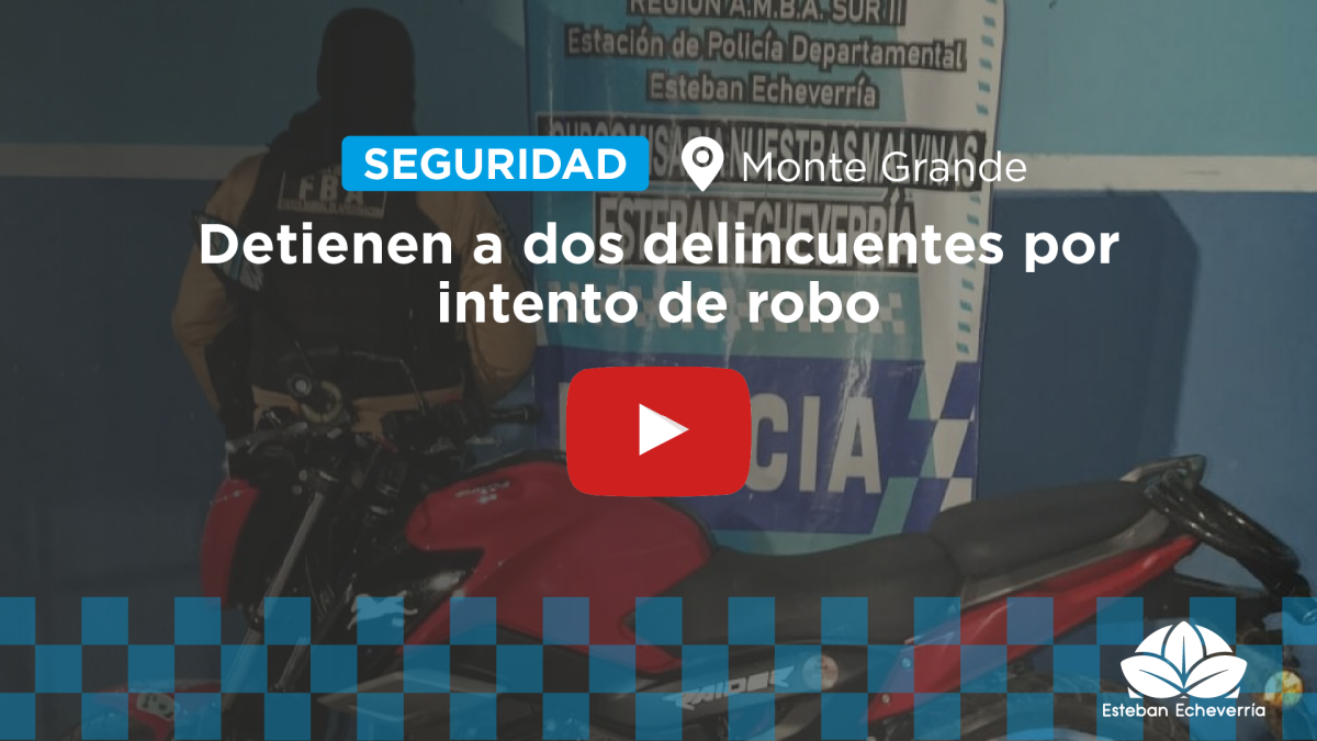 DOS MOTOCHORROS DETENIDOS POR INTENTO DE ROBO