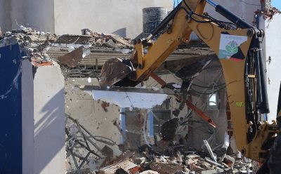 EL MUNICIPIO LLEVÓ ADELANTE UN OPERATIVO POR UNA CONSTRUCCIÓN ILEGAL EN EL JAGÜEL