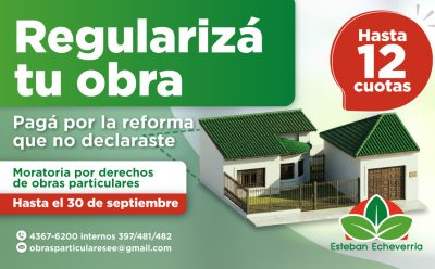 SE EXTENDIÓ LA MORATORIA POR DERECHOS DE OBRAS PARTICULARES