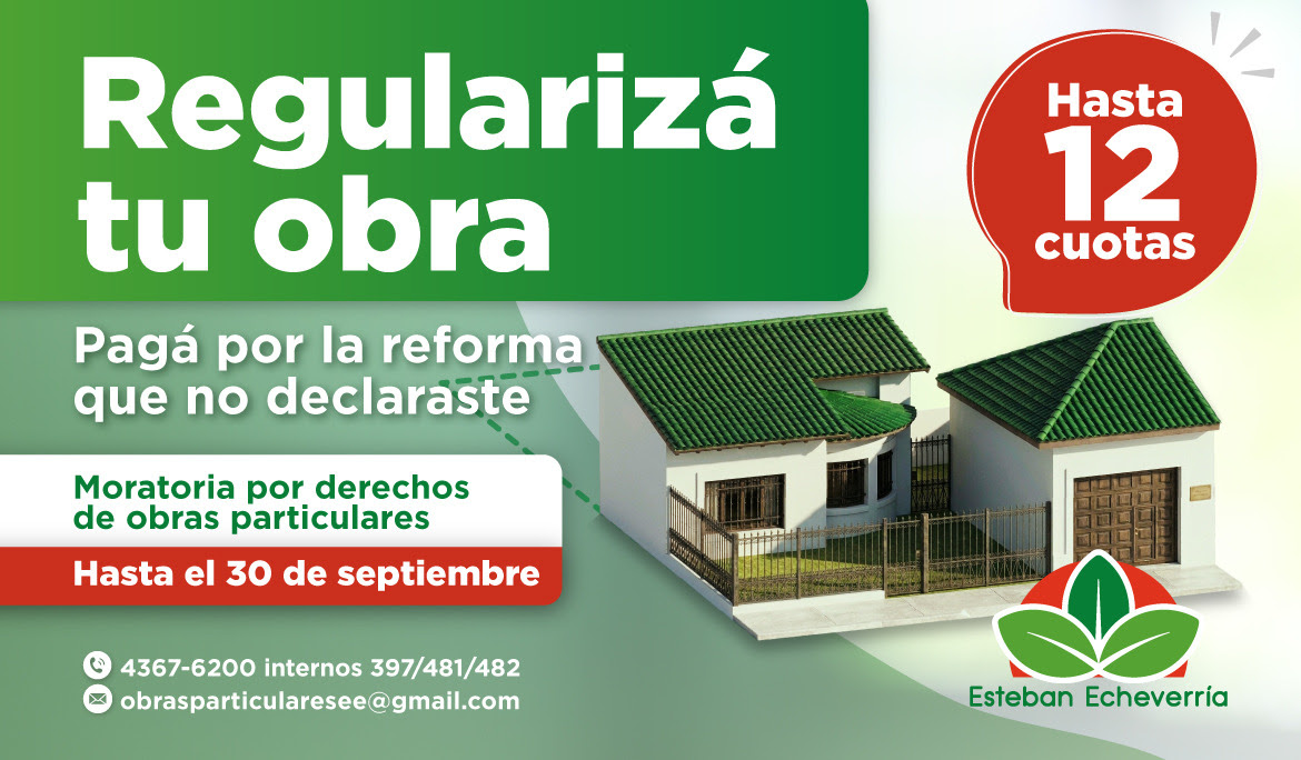 SE EXTENDIÓ LA MORATORIA POR DERECHOS DE OBRAS PARTICULARES