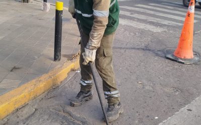 CONTINÚAN LAS TAREAS DE TOMADO DE JUNTAS EN LUIS GUILLÓN 