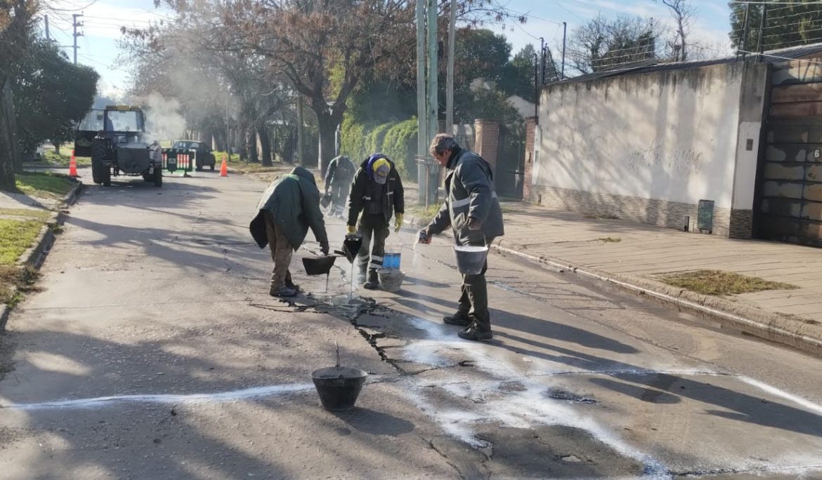 MONTE GRANDE: NUEVOS TRABAJOS DE TOMADO DE JUNTAS